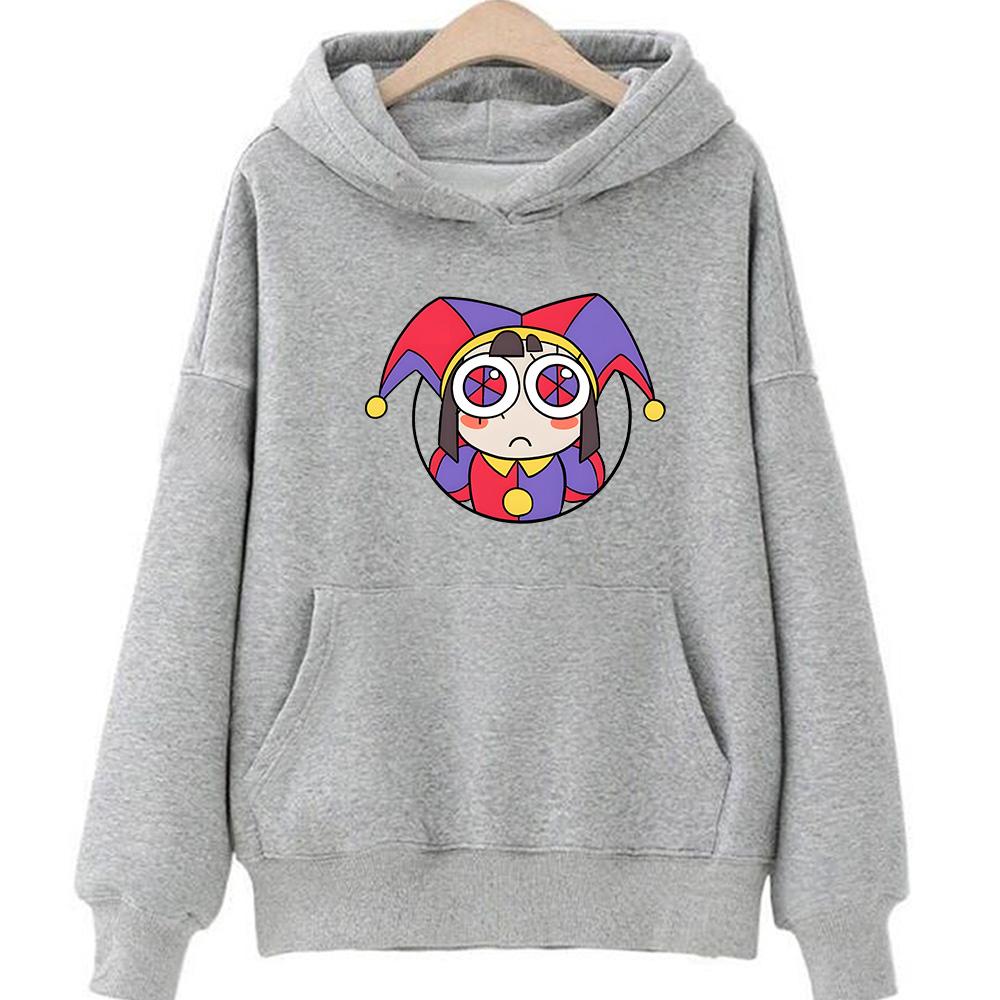 THE AMAZING DIGITAL CIRCUS Pomni Hoodie Streetwear Woman Graphic Sweatshirt Casual Long Sleeve Clothing Winter/Autumn Pullovers
