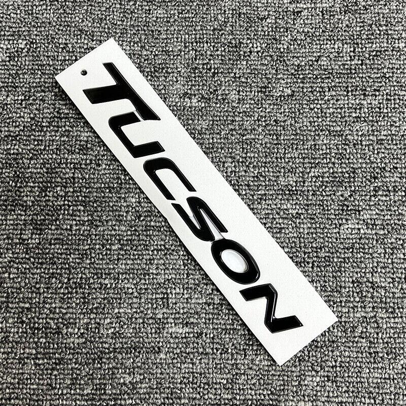 swpzb8 3D ABS Fit 2019-2021 TUCSON Rear Liftgate Nameplate Emblem Badge Letter Glossy Black Accessories