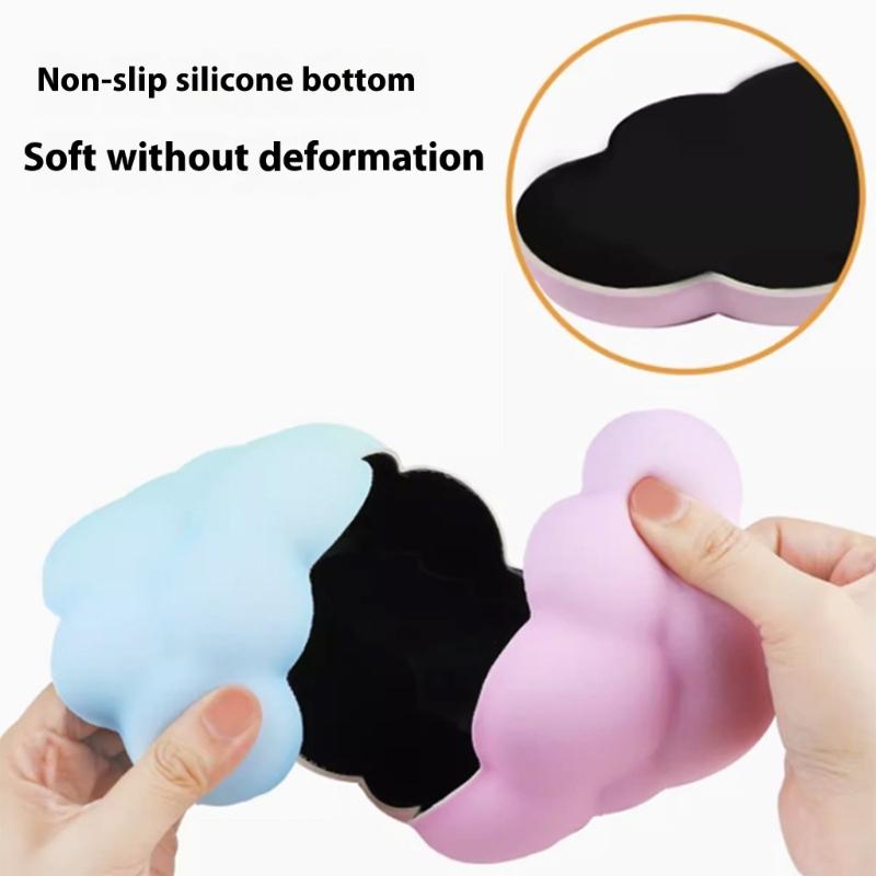 Мягкая эргономичная подставка для запястья Cloud Mouse, силиконовая подкладка, поддержка запястья стола, эргономичная подставка под мышь для длительной работы за компьютером