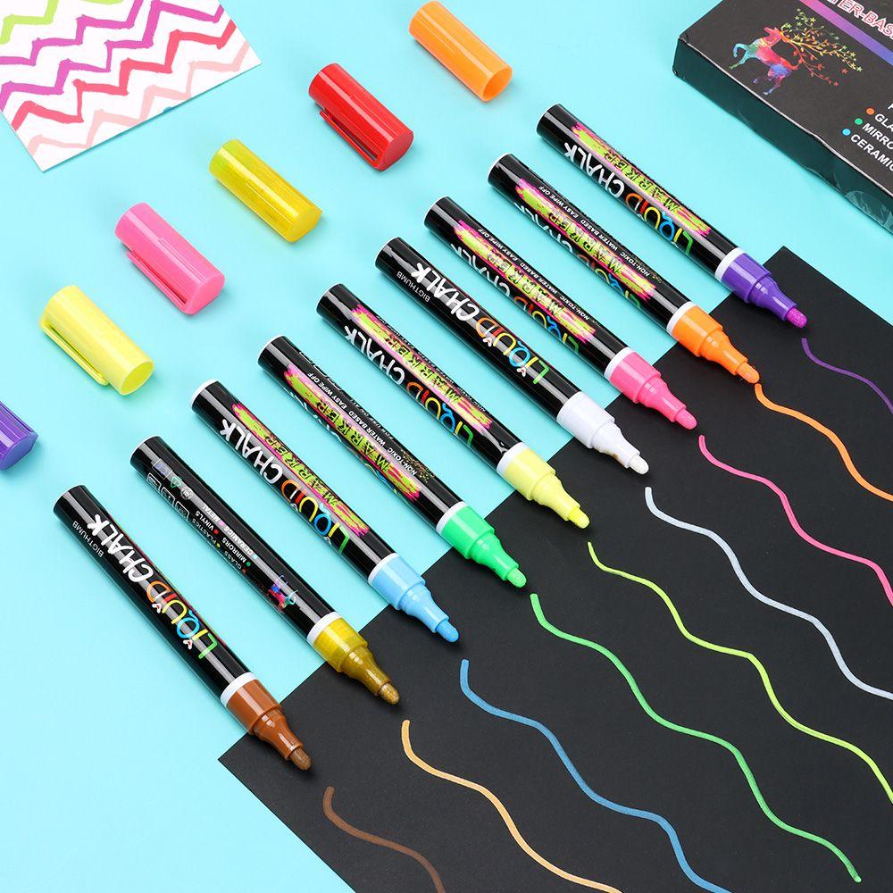 Erasable Writing Windows Glass Chalkboard Metal Plastics Pen Marker Liquid Chalk Chalk Marker