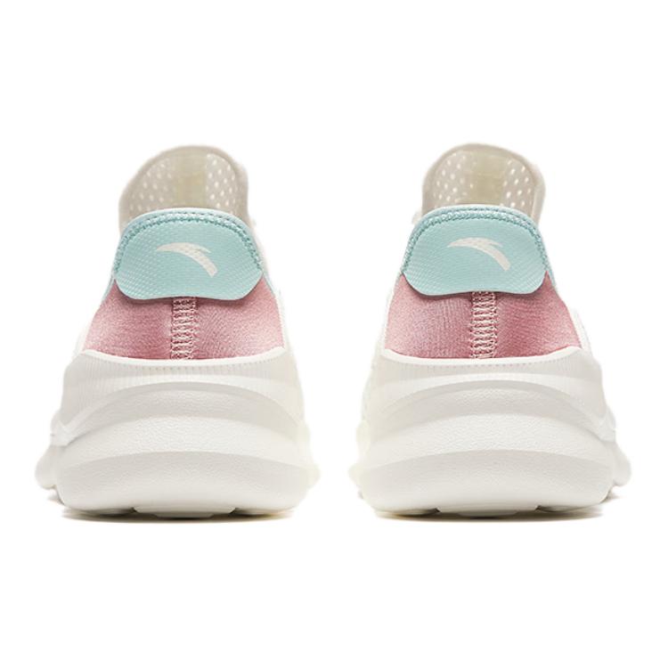 Anta Kids Comfortable Sports Non-Slip Shock Absorbing Low-Top Running Shoes Kids Running Shoes White Pink Blue A322428821-2