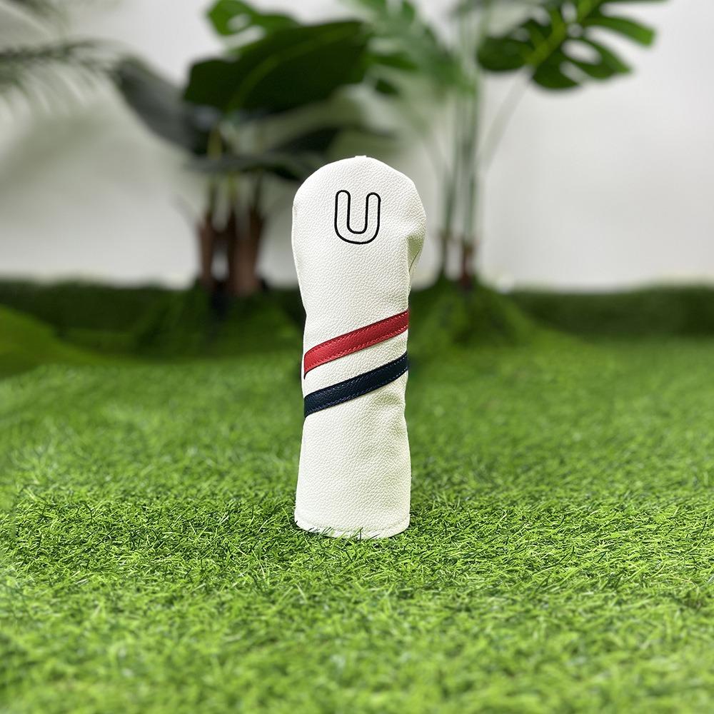 PU Leather Golf Club Protector Digital Label Wood Headcover Golf Head Cover Fairway Driver