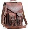 Men's Backpack Laptop Vintage Genuine Rucksack Messenger Leather Bag