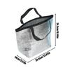 1pcs Aluminum Foil Insulated Cooler Bag Reusable Thermal Bag for Food Storage No Electricity Required Lunch Box Insulated