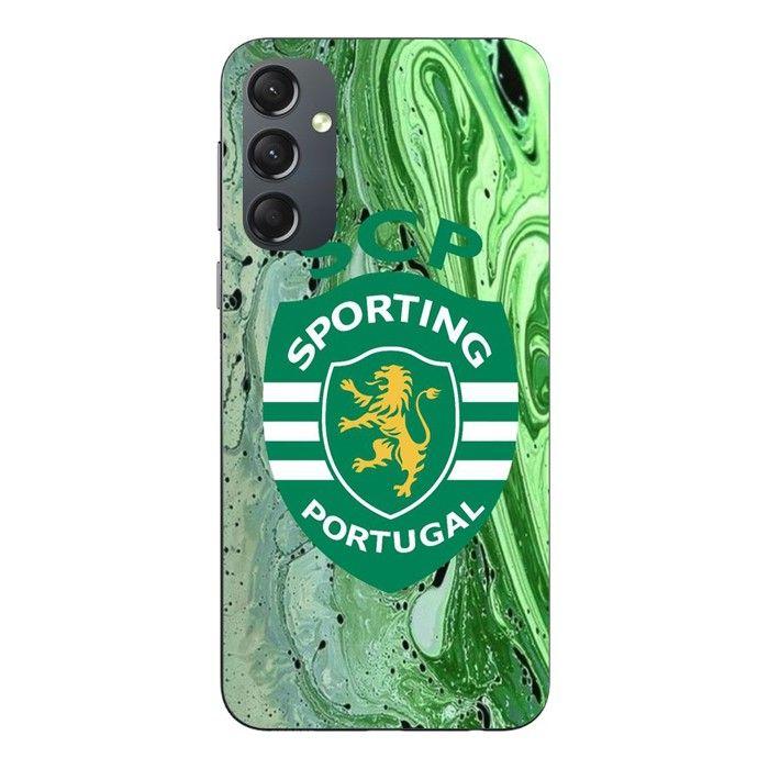 Coque Pour Samsung Galaxy S25 FE SCP sporting portugal fond vert Maniacase