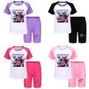 Kpop Demon Hunters Children Summer Shorts And T Shirt Set With Cotton Fabric For Active Kids