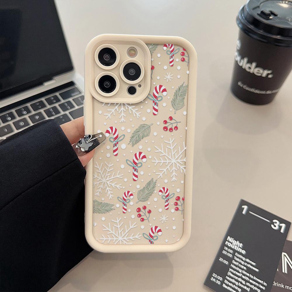 Чехол для телефона Meryy Christmas для iPhone 16 Pro Max Funda iPhone 11 15 13 14 12 XS X XR 7 8 Plus SE 16promx Liquid Silicon Covers