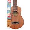 MUSIC FIRST [Strawberry Flower] Soft Cotton Ukulele StrapUkulele Shoulder Strap (Strawberry Flower)