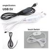 DC 5V LED 2pin 3pin Dimmer USB Port Power Touch Power Supply Extend Light Cable Wire ON OFF Switch For LED Light Bulb