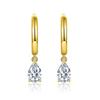 2025 4*6mm Teardrop Moissanite Earrings, Diamond-Tested, S925 Silver with 18k Gold Plating