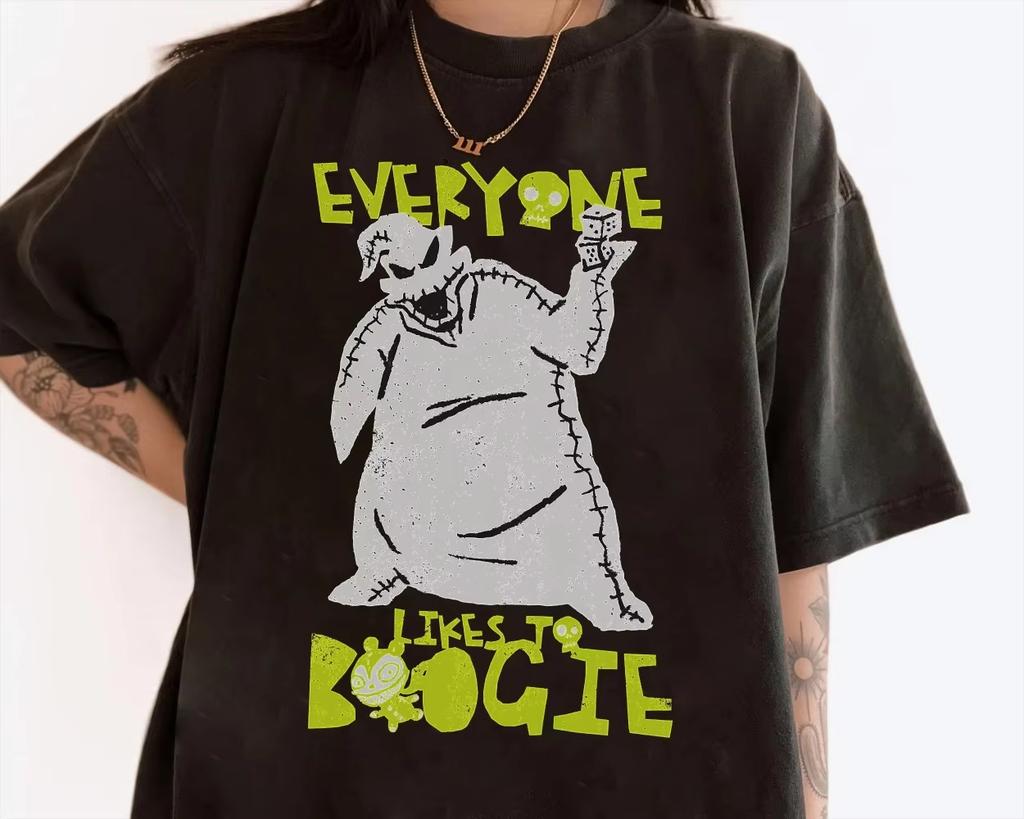 The Nightmare Before Christmas Oogie Boogie TShirt Everyone Likes To Boogie Shirt Halloween Costume Tee