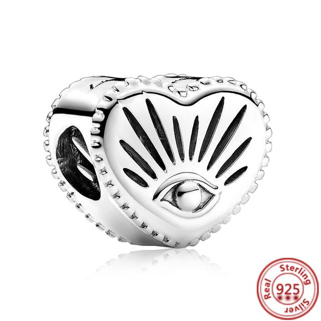 925 Sterling Silver Angel Mom Family Heart Series Shine Beads Fit Original Fashion Charms Bracelets Women DIY Jewelry