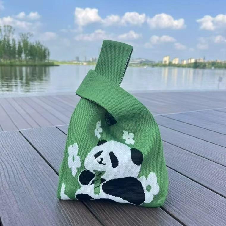 Женская Счастливая Цветочная Сумка - Маленький Квадратный Кошелек для Монет, Ланч-Бокс, Сумка для Ежедневной Поездки