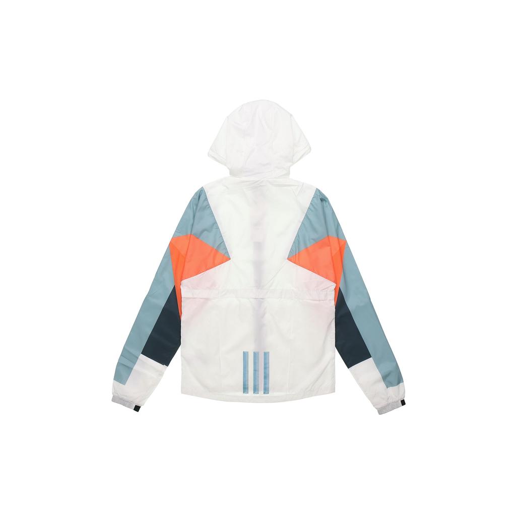 Adidas Neo Hooded Zip Windbreaker Jacket Men Jackets White Legend-Ink-Blue DW8109