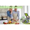 22-in-1 Manual Vegetable Chopper, Stainless Steel/ABS, with Handle, Green/Gray, Kitchen Gadget