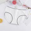 Cute Girls Solid Color Low Waist Slim Panties Breathable Cotton Underwear Briefs