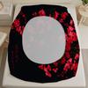 3pcs Floral Flat Sheet 3D Printed Red Plum Blossom Fitted Sheet Sets With Pillowcases No Filling Minimalism Watercolor Style