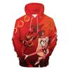Mens Womens Anime Hoodies Streetwear Harajuku Casual Hazbin Hotel Cartoon Printed Hooded Pullover Sweatshirts