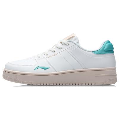 Кроссовки женские Li Ning Oneplay Non-Slip Wear-Sticked Low-Top Skate Shoes White Green AGCR190-2
