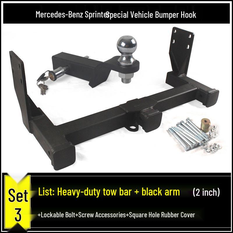 Compatible Mercedes-Benz Sprinter, V-Class, B-Class RV Tow Hook and Rear Trailer Hitch Adapter