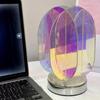 Светодиодная яркая акриловая USB настольная лампа для спальни, комнаты, игровой комнаты, декоративная ночная лампа, геометрическая декоративная внутренняя настольная лампа, подарок
