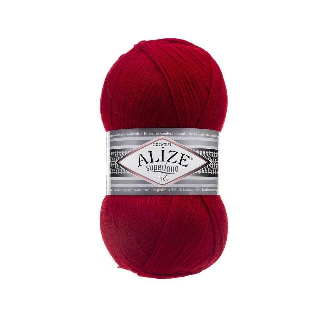 Шерстяная трикотажная пряжа - Alize Superlana Crochet(Тиг) - 4 Ball - Акрил - Платки - Аксессуары - Шарфы - Кардиган - 570 метров (100гр).
