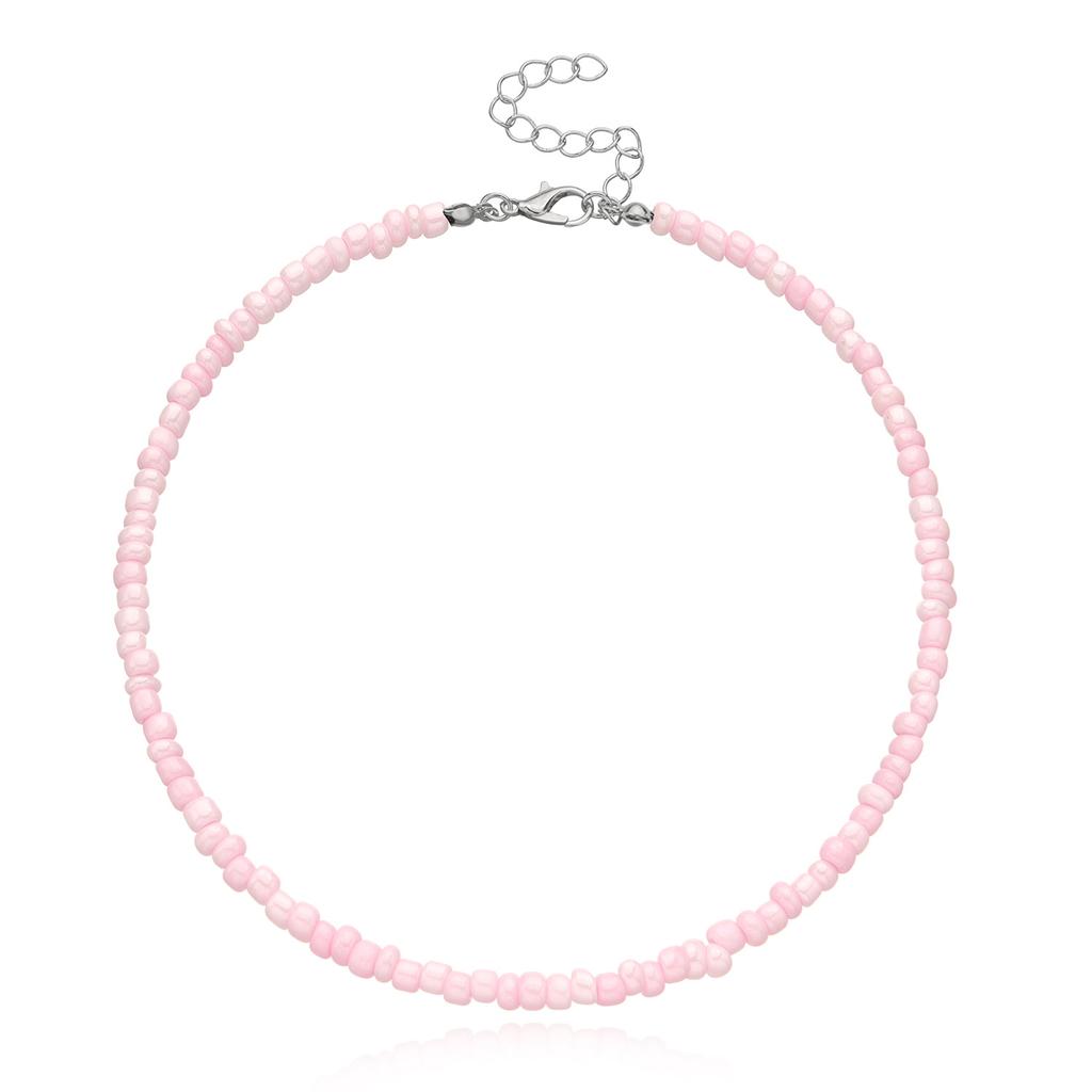 Новое колье-чокер с бусинами в стиле бохо для женщин и девочек, красочные короткие цепочки-колье, ожерелья, летние модные ювелирные изделия, подарок