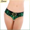 2024 Autumn Women's Christmas Green Digital Print Briefs