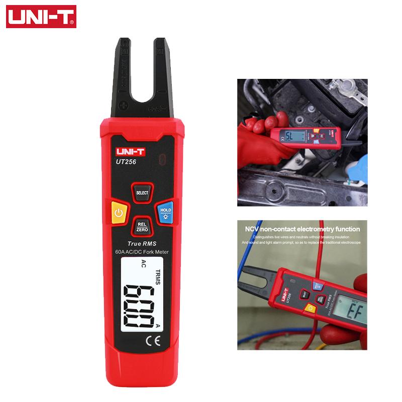 UNI-T UT256 60A AC DC измеритель тока вилочный True RMS амперометрические клещи цифровой амперметр NCV тест электроприборы инструменты