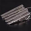 Men Silver Necktie Tie Clip Stainless Steel Plain Clasp Bars Pins Clips Jewelry