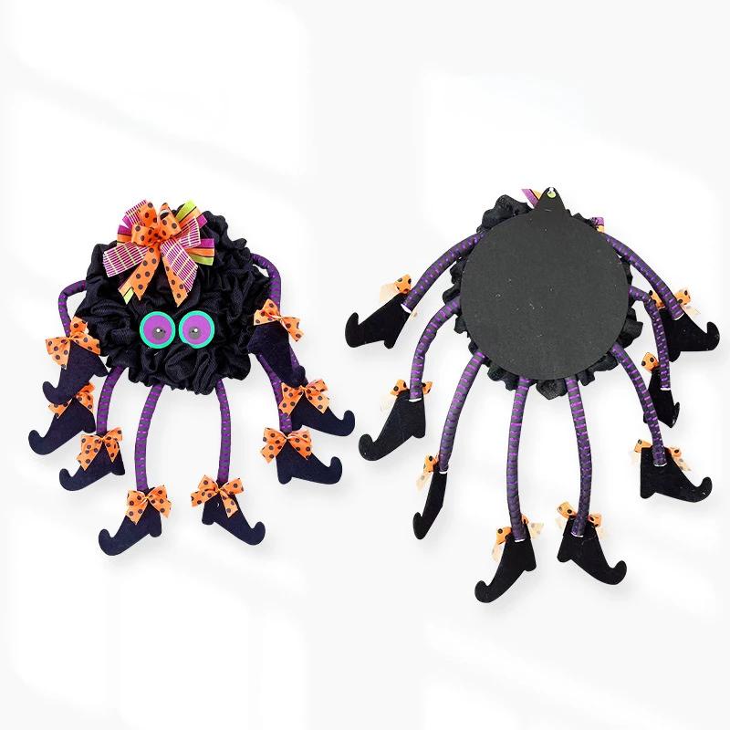 2024 Новое украшение на Хэллоуин Многоногой венок ведьмы Подвесной для вечеринки Наряжаться Декор для входной двери Реквизит