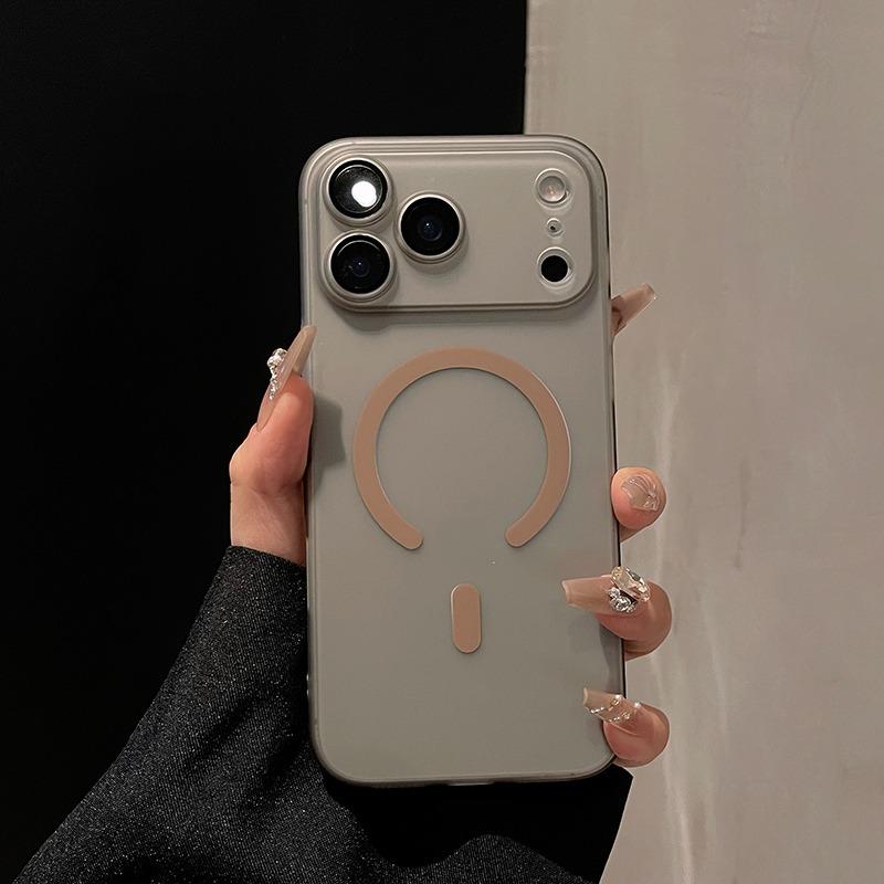 Матовый для Жесткого Тонкого PC Чехла для Для Iphone 16 17 Pro Max Air 1 Plus 14 13 12 11 Магнитная Защита Камеры Матовое Покрытие