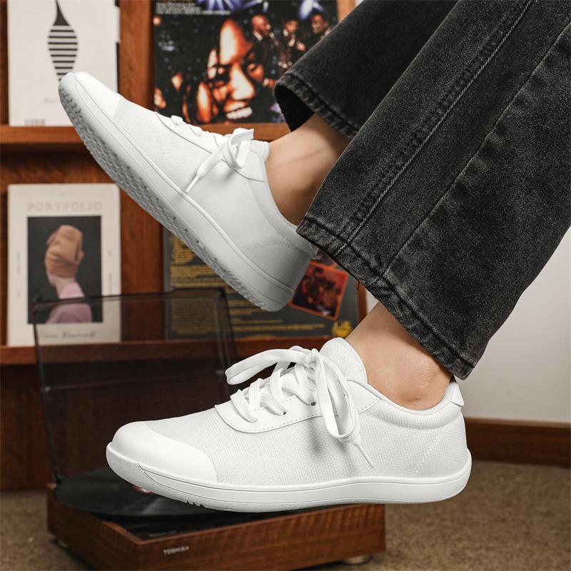 Breathable Mesh Cross-training Shoes Minimalist Wide Toe Walking Flat Shoes Non-slip Gym Fitness Casual Sneakers