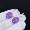 Серьги из стерлингового серебра 925 пробы с фиолетовым бирюзовым камнем, серьги-подвески из серебра в стиле бохо, подарки для вечеринок, подарки для нее
