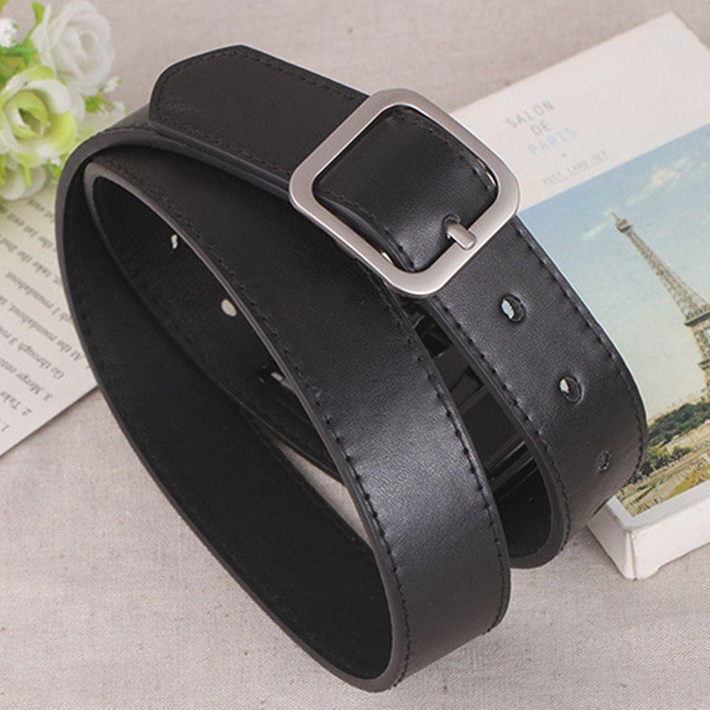 Женский шикарный повседневный поясной ремень кожаный ремень квадратная пряжка-булавка Поясная лента для женского платья