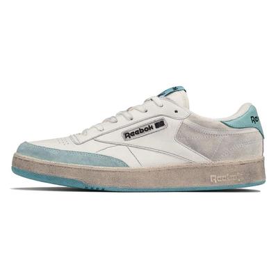 Club C белые светло-голубые потертые кроссовки унисекс RMIA011C99LEA005-0140