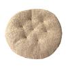 Seat Cushion Round Futon Design Furry Short Plush Surface Extra Thick Chair Floor Cushion Anti-Slip Design Solid Color Chair Cushion