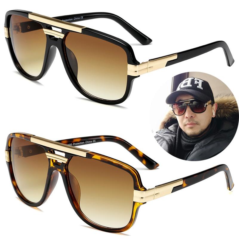 Fashion Men Sunglasses Vintage Male Square Sun Glasses Luxury Sunglass UV400 Shades Eyewear