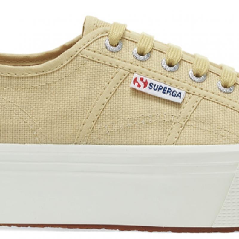 Пальто на платформе Superga 2790 бежевого цвета миндаля S9111lwakl