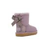 UGG Mini Bailey Bow Glit Snow Boots Pink Purple Children Aged 3 7 Years Old 1123617T-SHAD