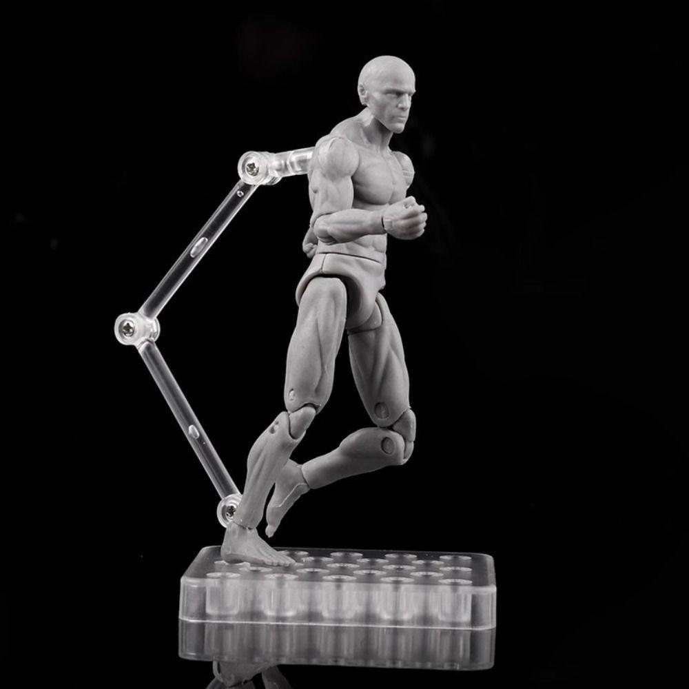 Joints Movable Male Femalew Body Dolls Action Figure 1/18 Scale Model Doll Computer Ornament