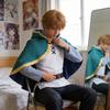 Костюм для косплея «Даруй благословения этому чудесному миру» для Сато Казумы из аниме, для ролевых игр, из мягкой ткани, для фанатов