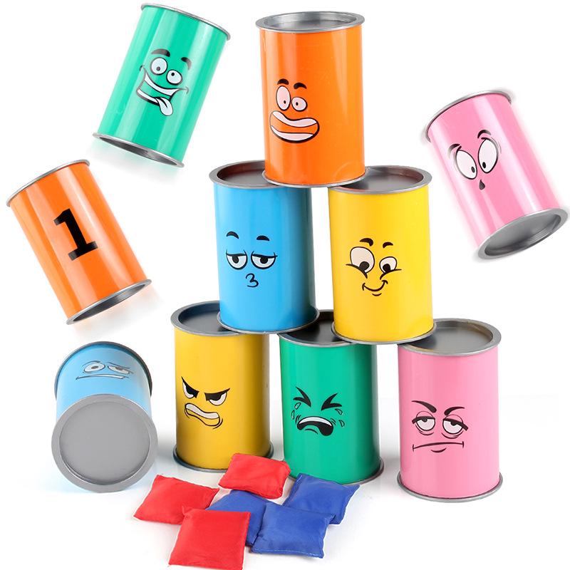 Трансграничный набор для бросания мешочков с фасолью со светом - Игрушка для бросания колец для помещений и улицы