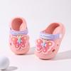 New Children's Slippers with Butterfly Summer Girls Casual EVA Mules Shoes Simple Fashion Kids Fashion Beach Slippers Non-slip
