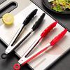 Hot Sale Kitchen Tongs, Premium Silicone BPA Free Non-Stick Stainless Steel BBQ Cooking Grilling Locking Food Tongs, 9/12-Inch
