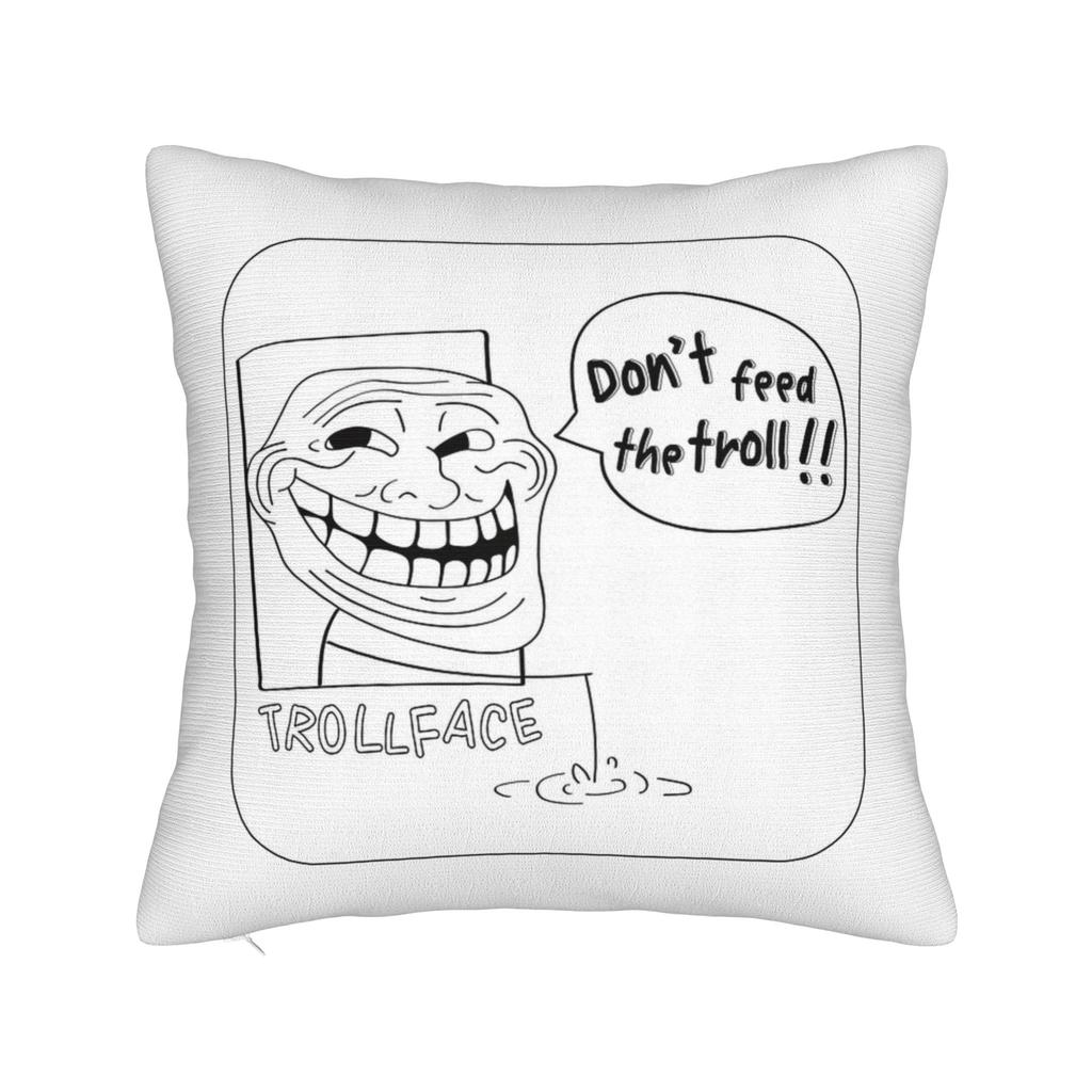 Мем Trollface Rage Comic Смешная Шутка Тролля Интернет Наволочки Винтажная Наволочка Для Свадебной Вечеринки Домашний Декор Чехол на Подушку