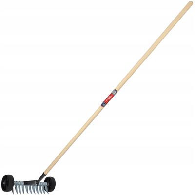 Аэратор на колесах Черенок Вертикуттер для травы