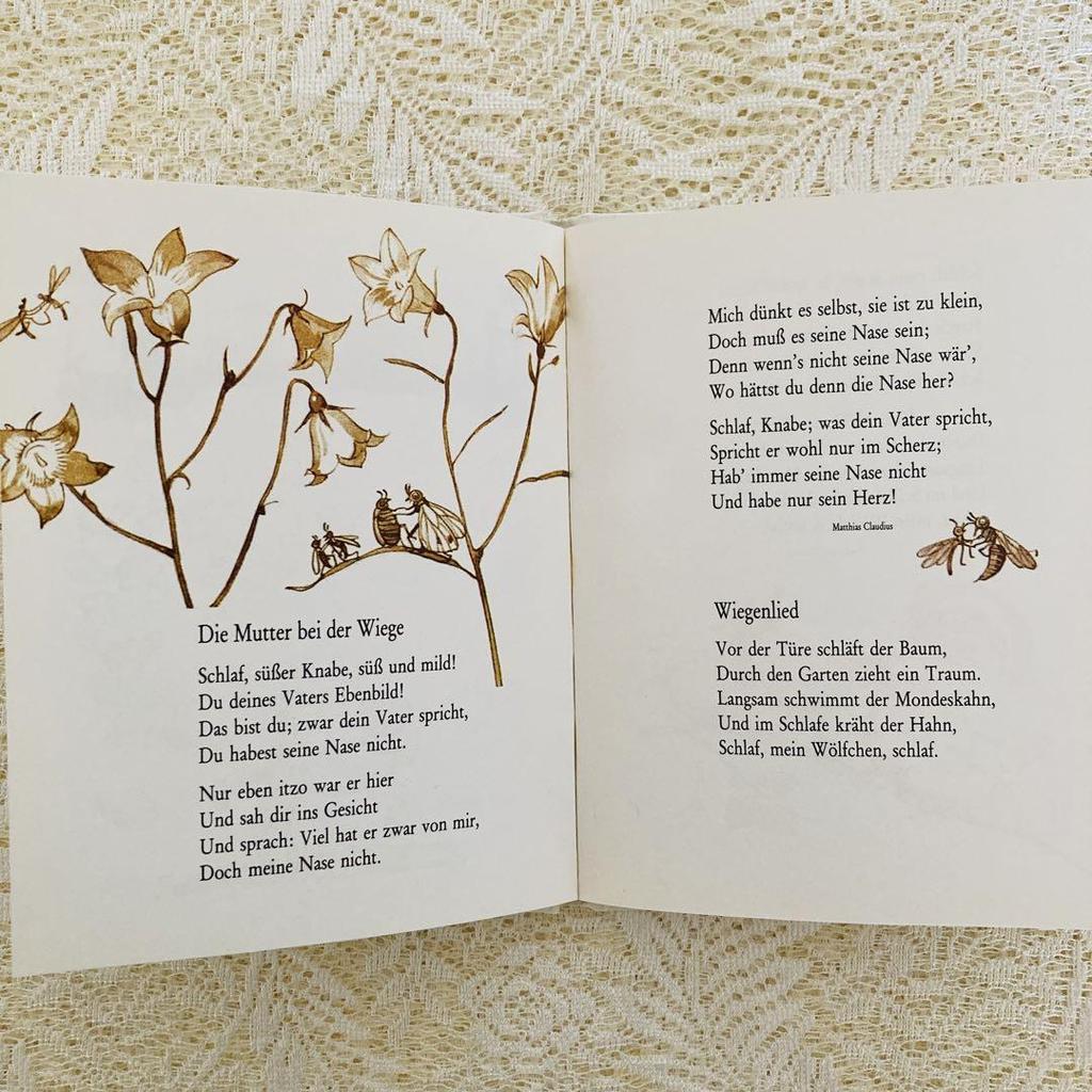 [USED] Foreign books, old books, German poetry picture books, soft illustrations by Erzeven Zwietor