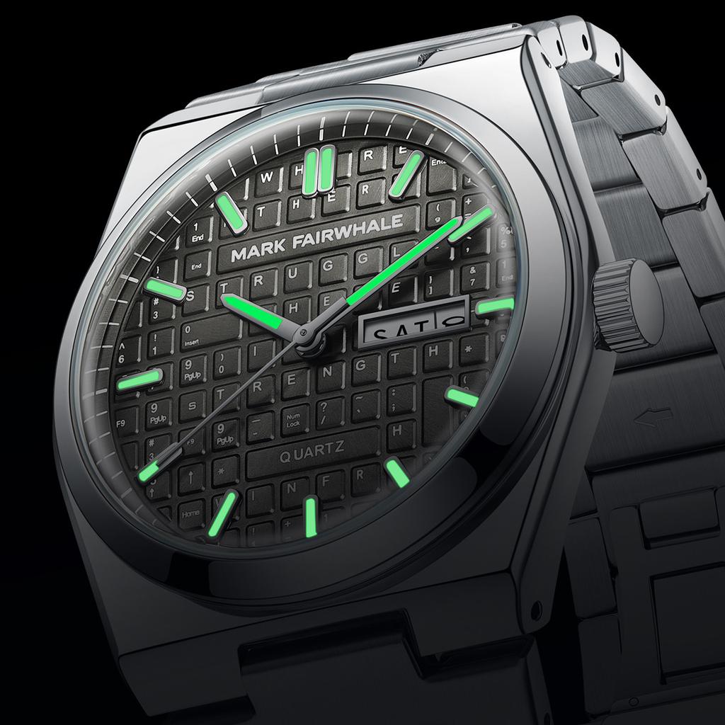Quartz Watch Men's Creative Keyboard Date Week Multi functional Men's Brand Authentic Luminous Waterproof Watch Gift Box