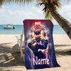Customizable personalized beach towels JoJo's Bizarre Adventure themed designs.Suitable for the beach, yoga, sports;ideal as beach accessories
